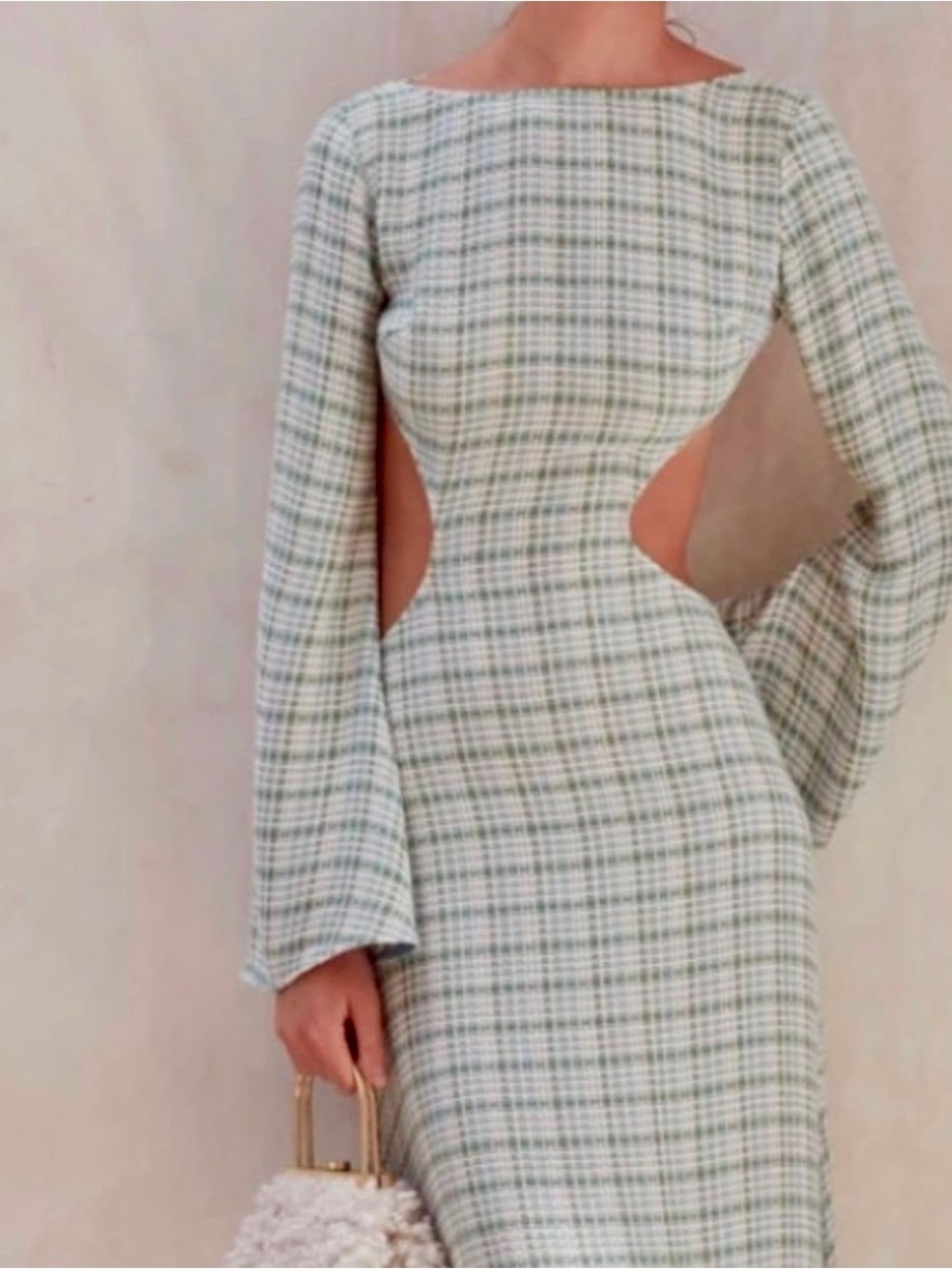 CULT GAIA  Kamira Open-Back Cotton-Blend Maxi Dress size S - Picture 5 of 11